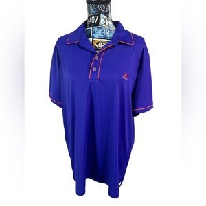 Adidas Golf Women’s Large Purple/Orange Short Sleeve Golf Polo Shirt